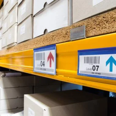 durable portaetiquetas estanteria almacen codigos barras arsam