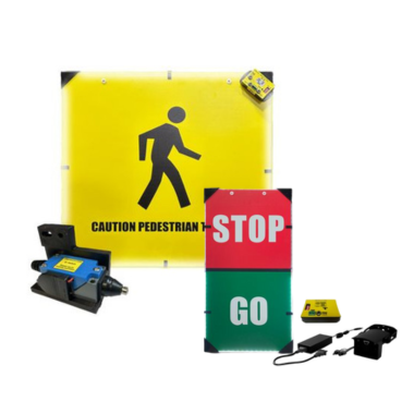 ergomat senal led stop go sistema aviso peatonal arsam