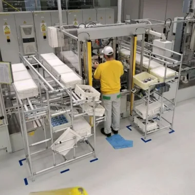 gs ace estructura modular linea montaje industrial