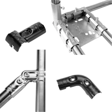 gs ace uniones conectores modulares sistema tubular