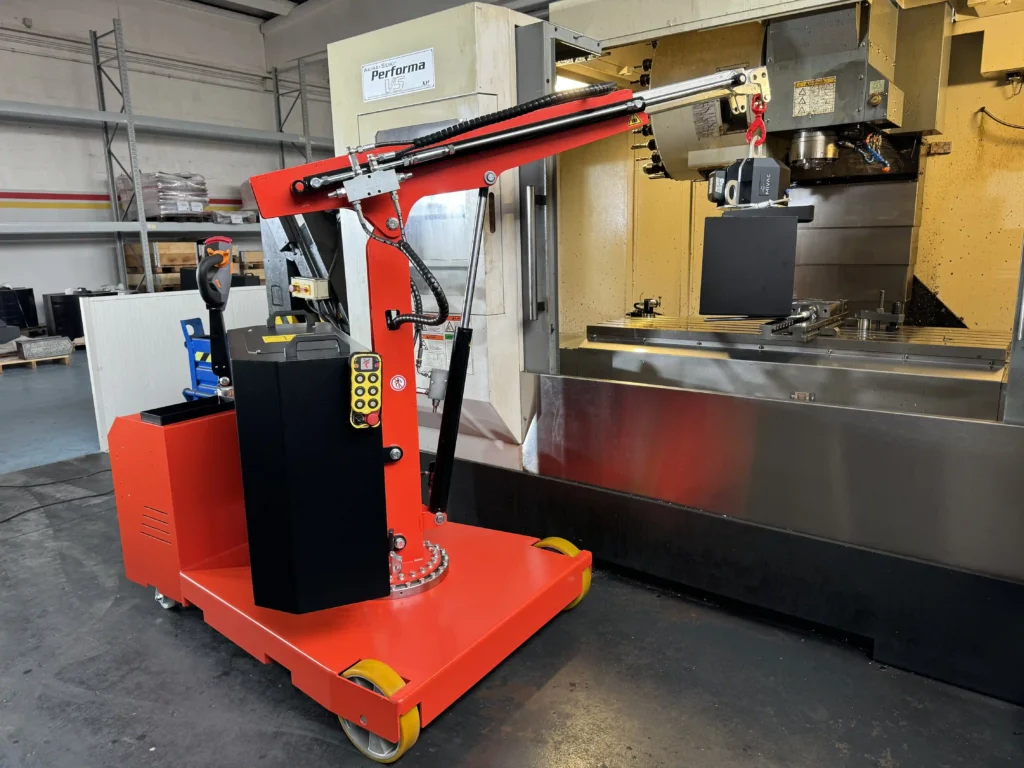grue électrique mobile flex machine CNC industrielle