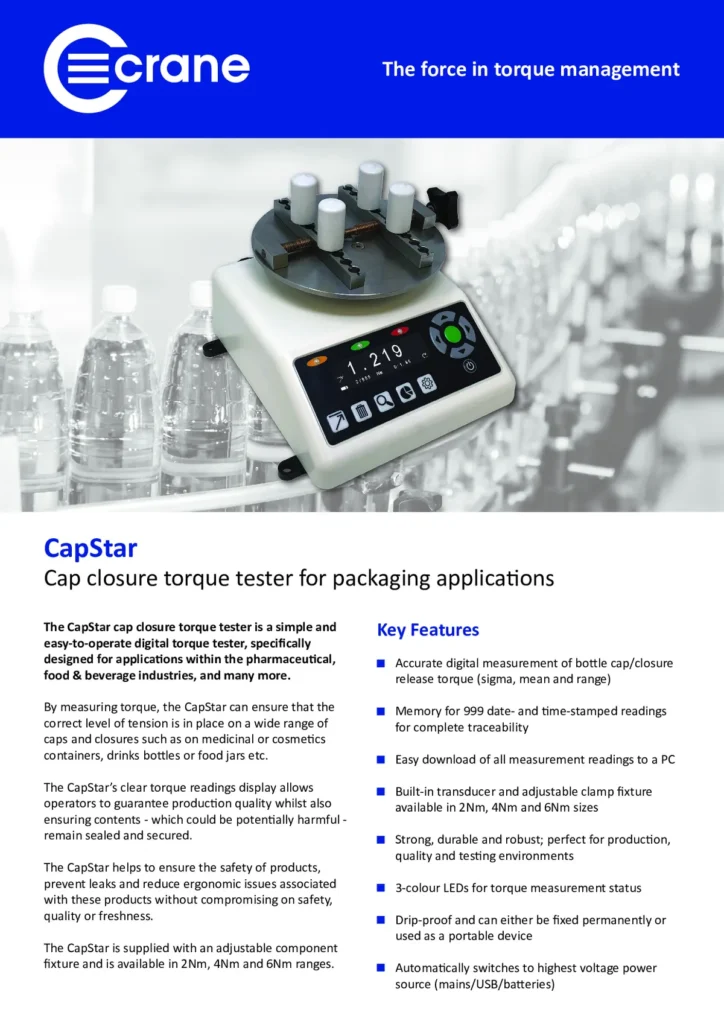 CapStar – Comprobador de par de tapones y cierres
