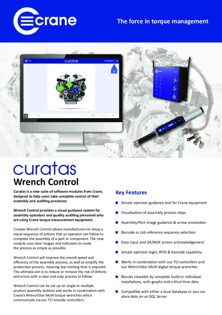 Curatas – Software de control de aprietes