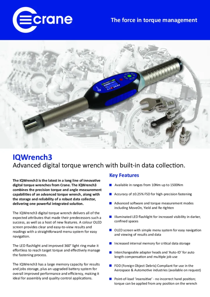 IQWrench3 – Llaves dinamométricas digitales