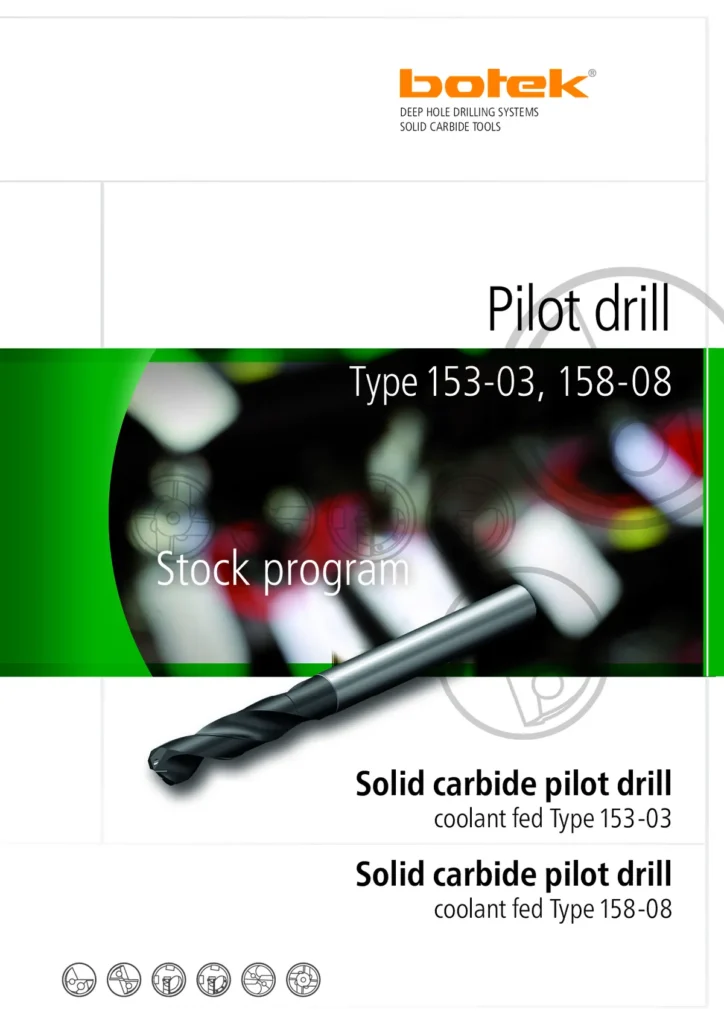 programa de brocas piloto botek type 153 03 y 158 08 portada Programa de brocas piloto Botek Type 153-03 y 158-08