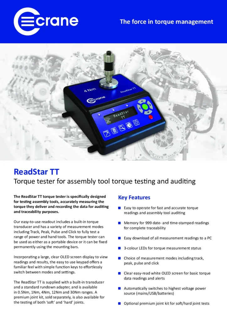 ReadStar TT – Torque Tester
