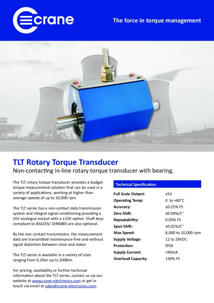 TLT – Transductores de par rotativos compactos