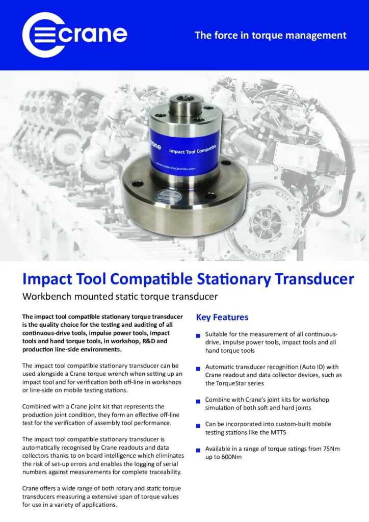 Transductor de par estático para herramientas de impacto